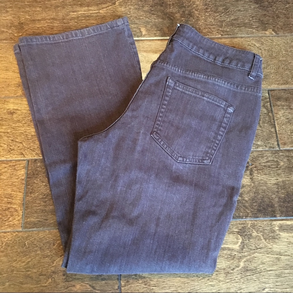 Coldwater Creek Brown Denim Boot Cut Jeans, 10P